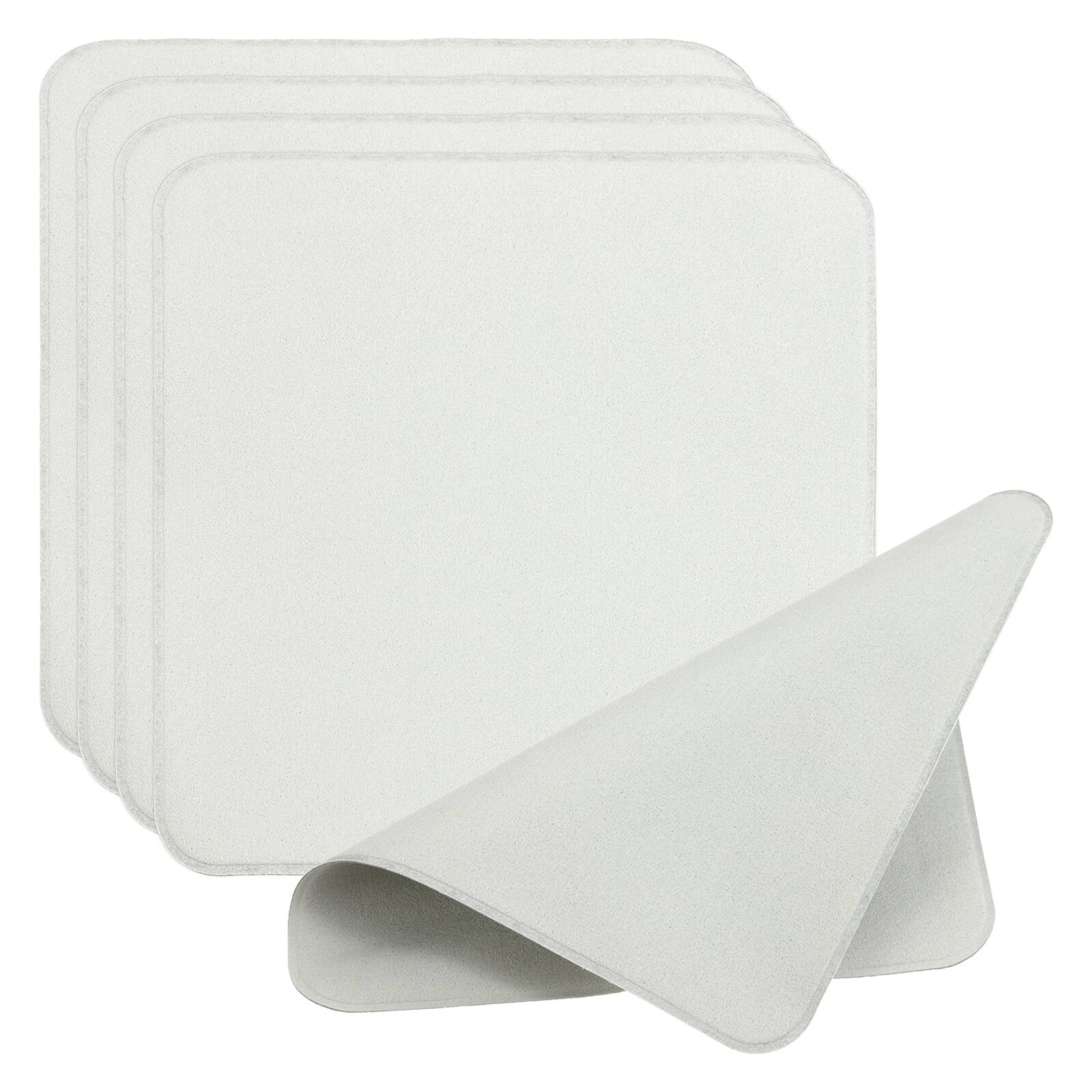 Front. Unique Bargains - Glasses Cleaning Cloth 6.3"x6.3", 5pcs Double Layer Polishing Cloth for Lens, Eyeglasses, Screens - Gray.