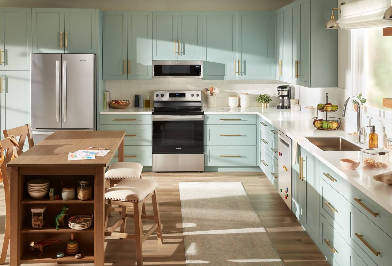 Alt View 17. Whirlpool - 5.3 Cu. Ft. Freestanding Electric Range with Cooktop Flexibility - Stainless Steel.