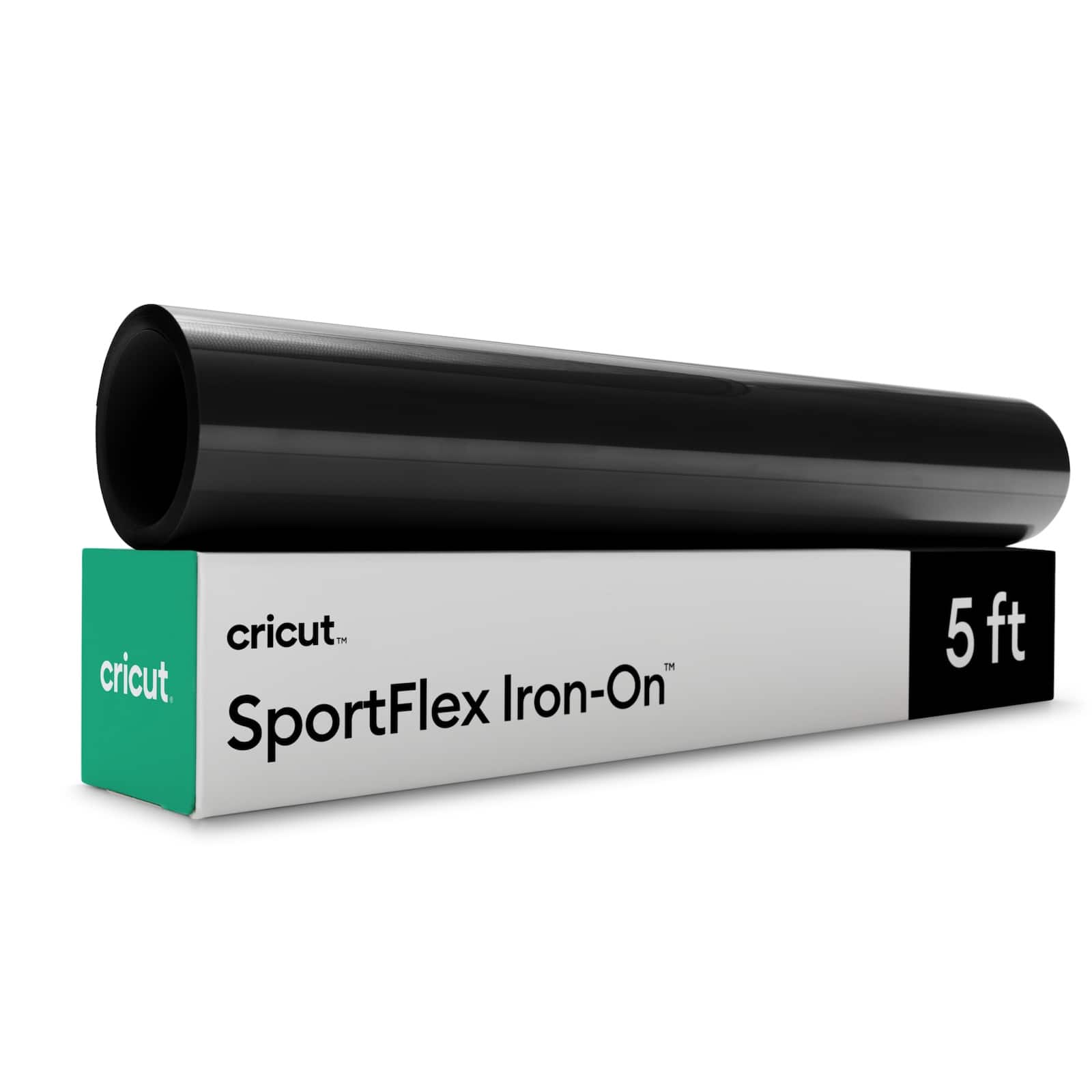 Cricut - SportFlex Value Iron-on Heat Transfer Vinyl - 5 ft - Black