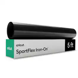 Cricut - SportFlex Value Iron-on Heat Transfer Vinyl - 5 ft - Black