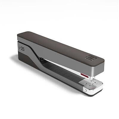 Front. TRU RED - Desktop Stapler, 25-Sheet Capacity - Gray/Black.