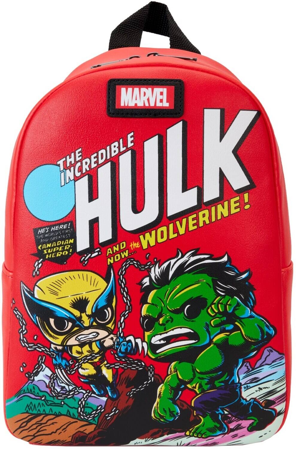 MARVEL  
THE INCREDIBLE HULK AND THE WOLVERINE!  
HE'S HERE! THE WORLD'S GREATEST CANADIAN SUPER-HERO! NOW...