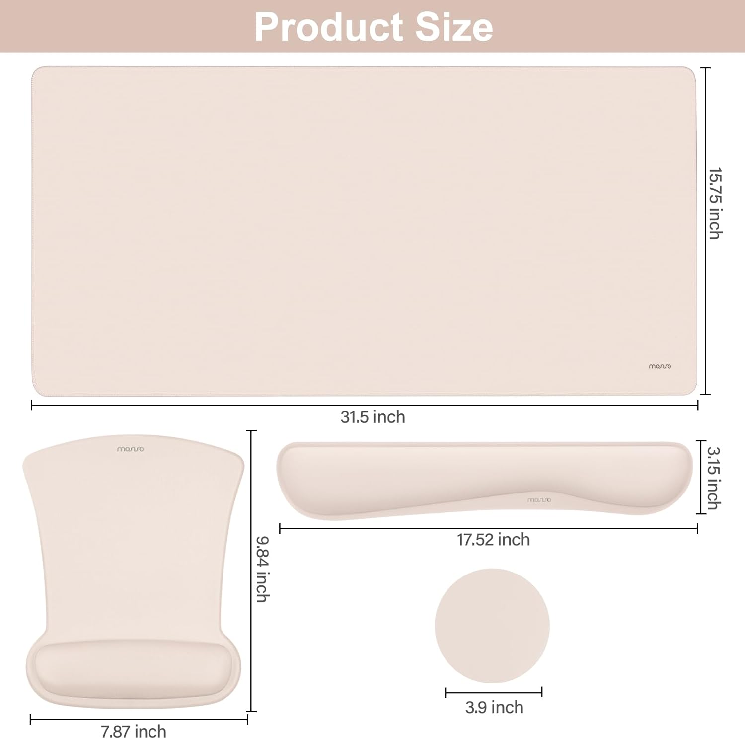 Product Size

- 15.75 inch
- 31.5 inch
- 9.84 inch
- 17.52 inch
- 3.15 inch
- 7.87 inch
- 3.9 inch