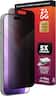 ZAGG - 4-Way Privacy XTR Glass Screen Protector for Apple iPhone 17 Pro - Clear