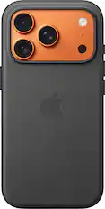 Front. Apple - iPhone 17 Pro TechWoven Case with MagSafe - Black.