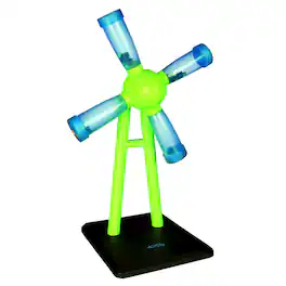 TRIXIE - Dog Activity Windmill Strategy Game, Level 1, Beginner Dog Puzzle Toy - Blue/Green