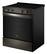 Left. Whirlpool - 5.0 Cu. Ft. Slide-In Electric Range with Air Cooking Technology - Black-on-Stainless.