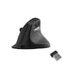 Front. Keychron - M5 8K Wireless Ergonomic Mouse - Black.