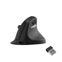 Keychron - M5 8K Wireless Ergonomic Mouse - Wired - Black