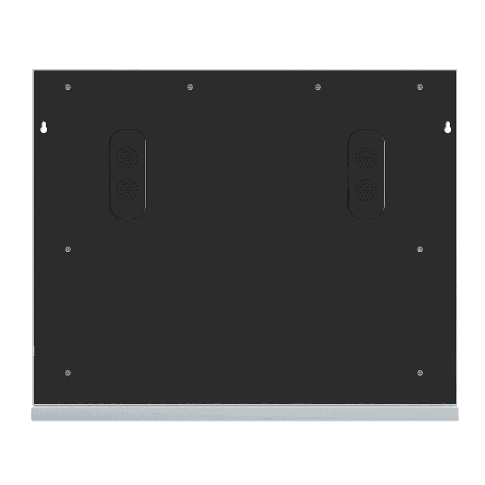 Alt View 7. Kadyn - 22.8"x18.1" Lighted Vanity Mirror with Bluetooth Speaker, 15 LED Bulbs & USB Charge Port, White+Silver.