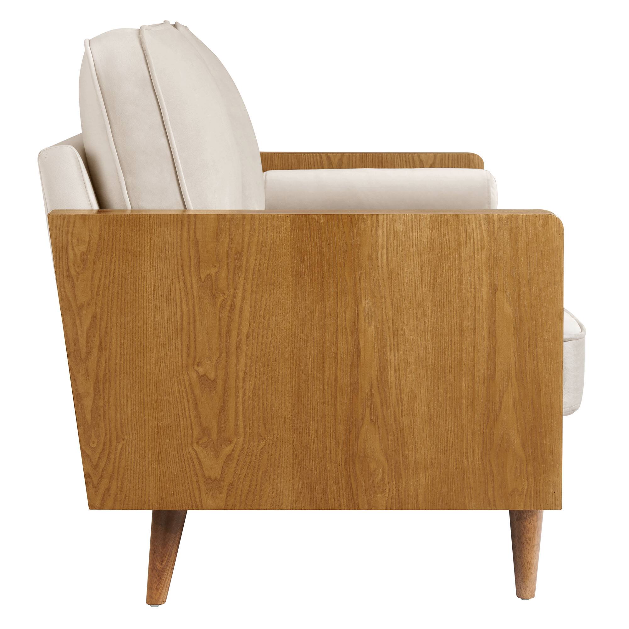 Back. Modway - Kellan Performance Velvet Sofa by Modway - Gray.