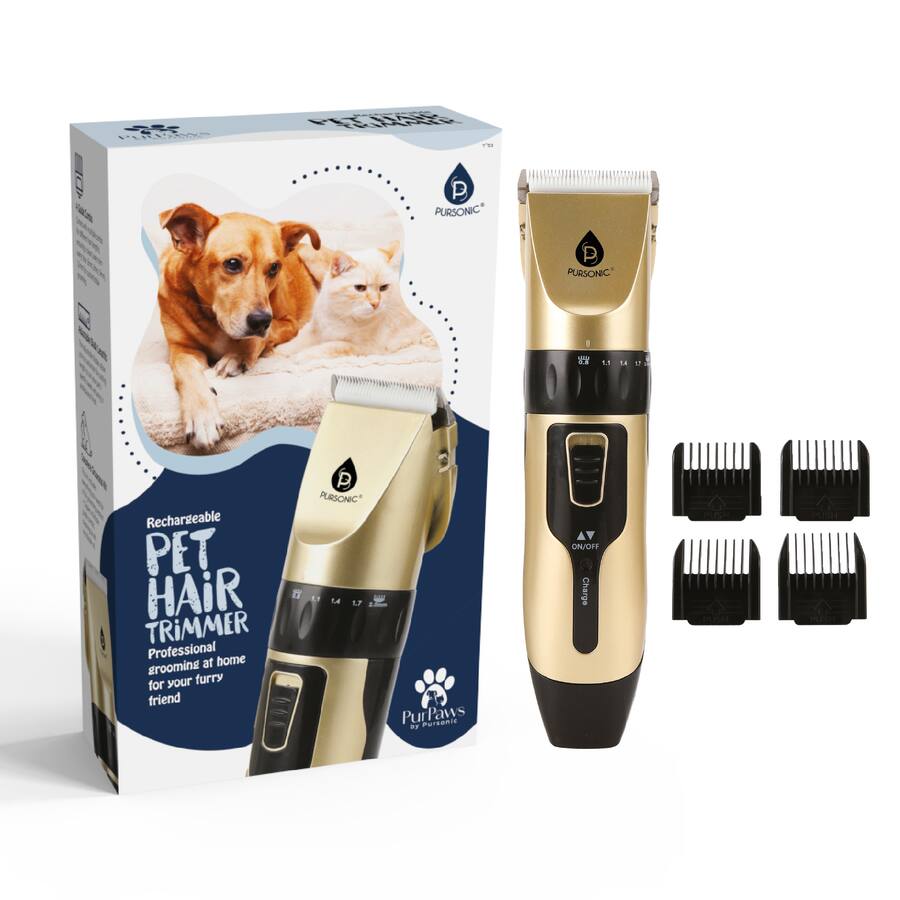 Pursonic Rechargeable Pet Hair Trimmer – Easy, Safe Comfortable