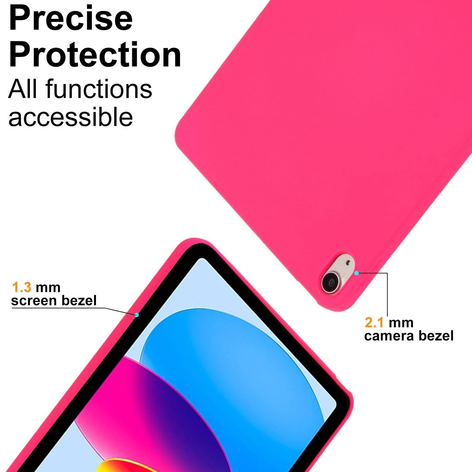 Precise Protection  
All functions accessible  
1.3 mm screen bezel  
2.1 mm camera bezel