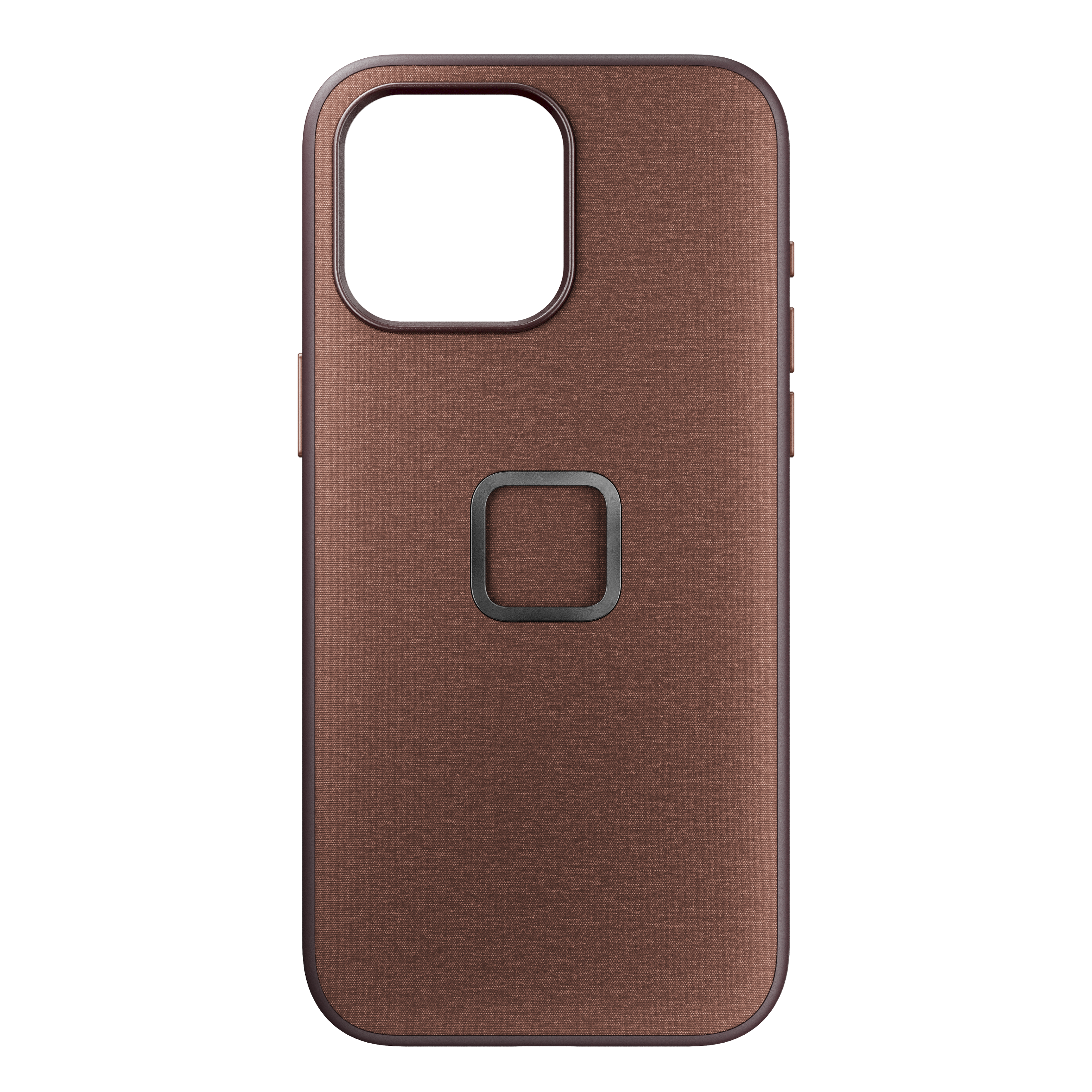 Front. Peak Design - Everyday Fabric Case v2 for iPhone 15 Pro Max - Redwood.