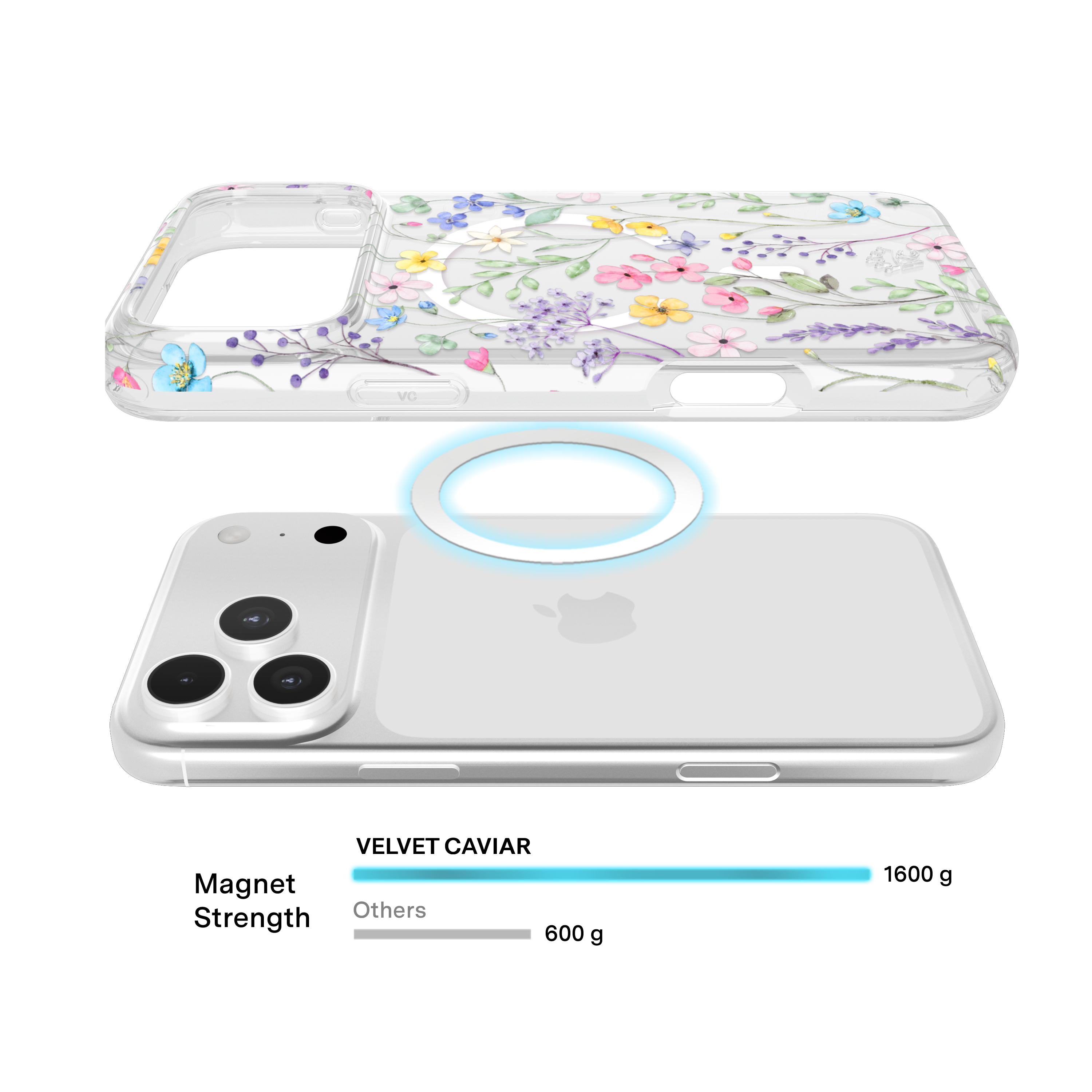 Alt View 3. VELVET CAVIAR - Magsafe Case for Apple iPhone 18 Pro Max / iPhone 17 Pro Max - Enchanted Floral.