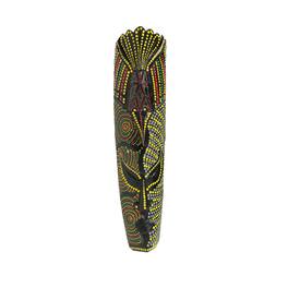 Zeckos - Topang Burang Aborigine Mask Hand Crafted Wall Decor 20 Inch - Multicolored