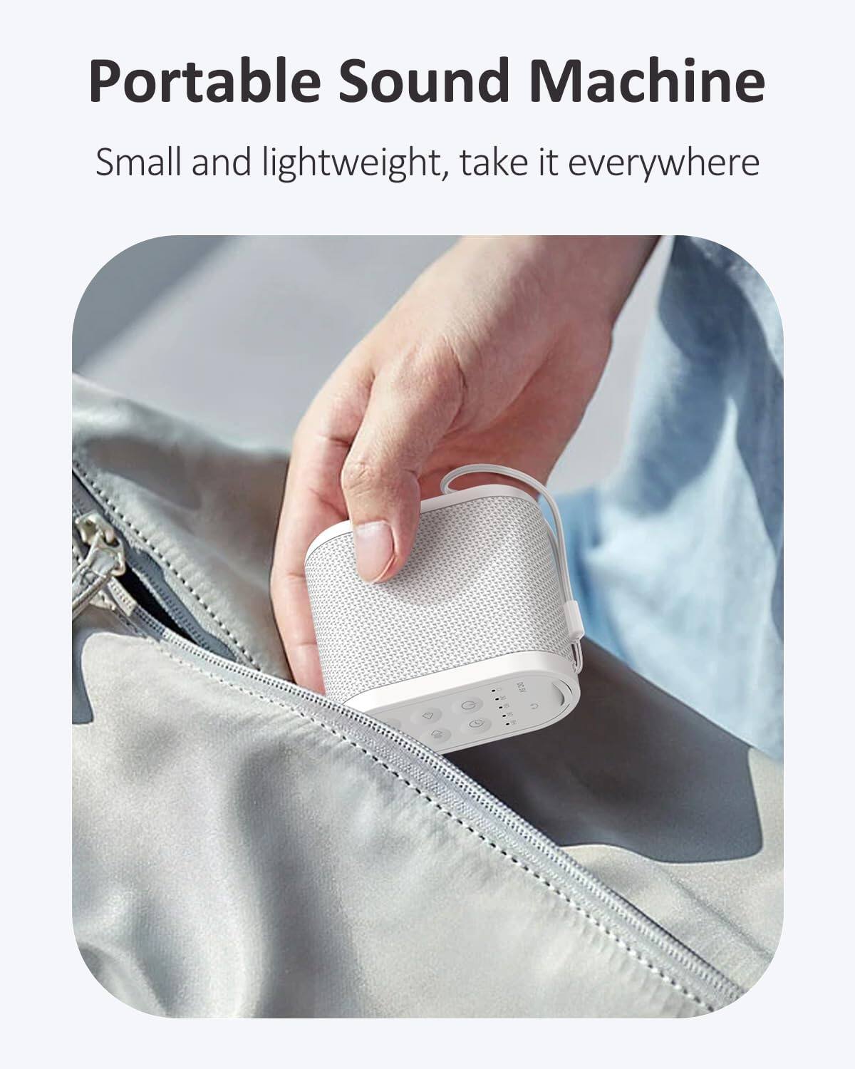 Portable Sound Machine  
Small and lightweight, take it everywhere