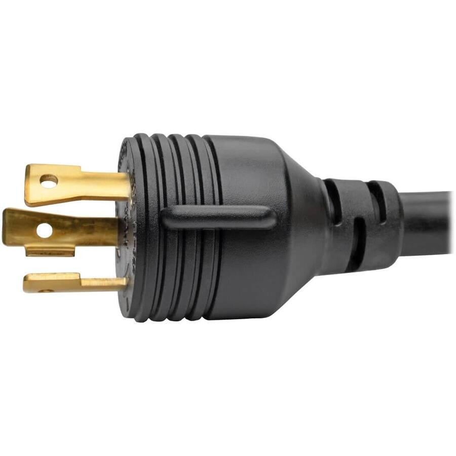 Alt View 2. Tripp Lite - Tripp Lite by Eaton Power Extension Cord NEMA L5-30P to NEMA L5-30R- Heavy-Duty 30A 125V 10 AWG 15 ft. (4.57 m) Black - Black.
