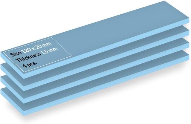 20 mm x 120 mm Size, 1.5 mm Thickness, 4 pcs.