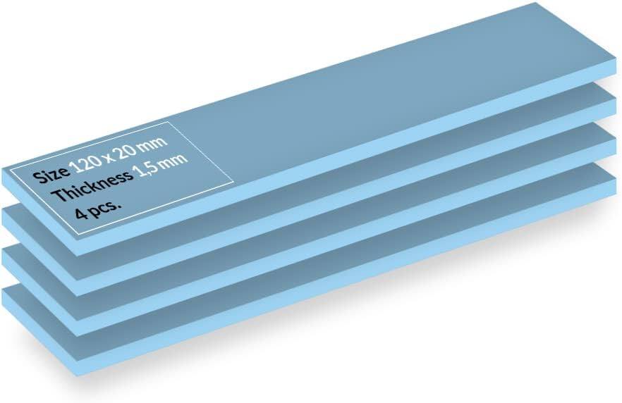 20 mm x 120 mm Size, 1.5 mm Thickness, 4 pcs.