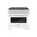 Front. ZLINE - 36 in. Wide 6 Burner Paramount Gas Range with DuoPro Cooktop and Gas Oven with White Matte Door (PSGR-WM-36) - Stainless Steel with White Matte Door.