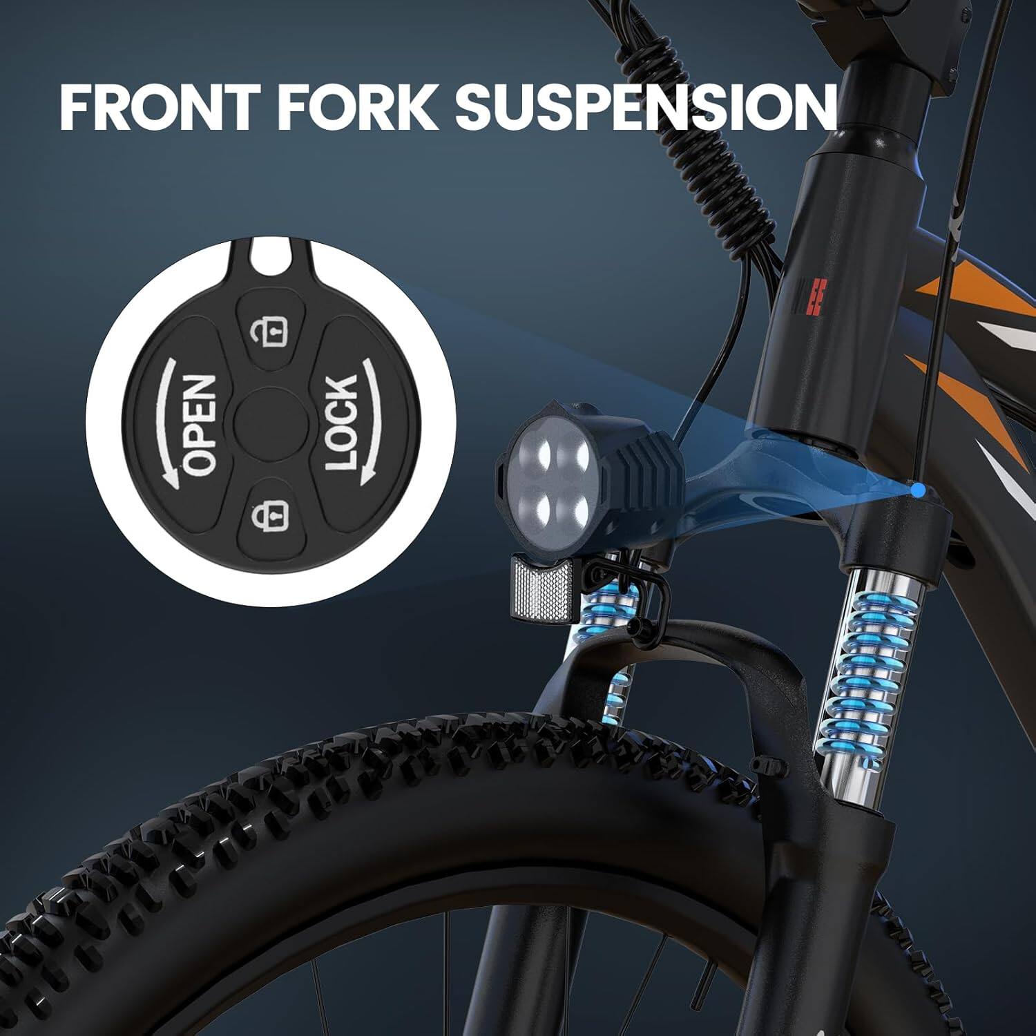 FRONT FORK SUSPENSION

OPEN LOCK