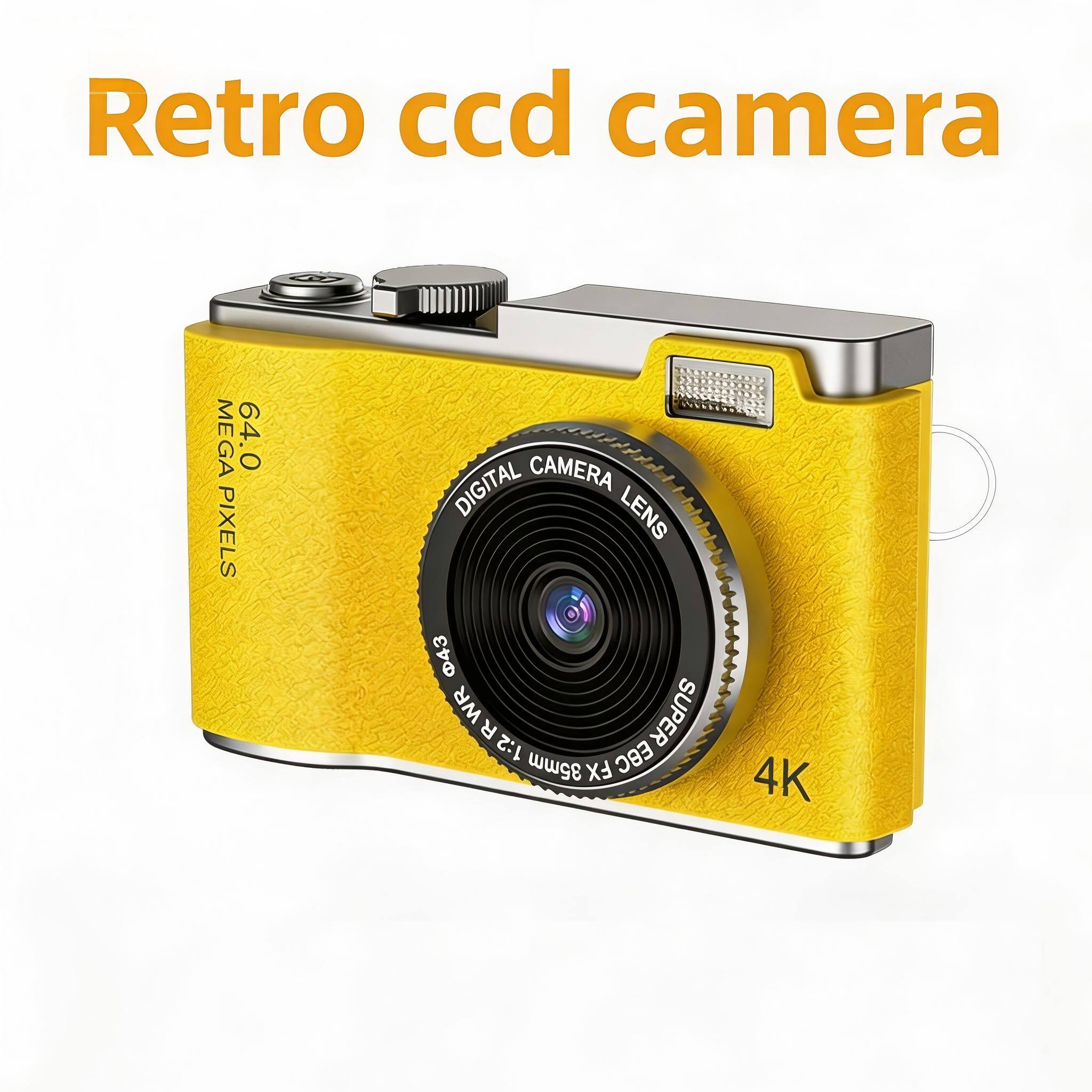 Retro ccd camera  
MEGA 64.0 PIXELS  
DIGITAL CAMERA LENS  
43 WR SUPER R 1:2 BC 35mm FX  
4K