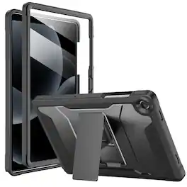 Soke - Protective Case for Samsung Galaxy Tab A11 Plus /A9+ Tablet 11-Inch with Built-in Screen Protector - Black