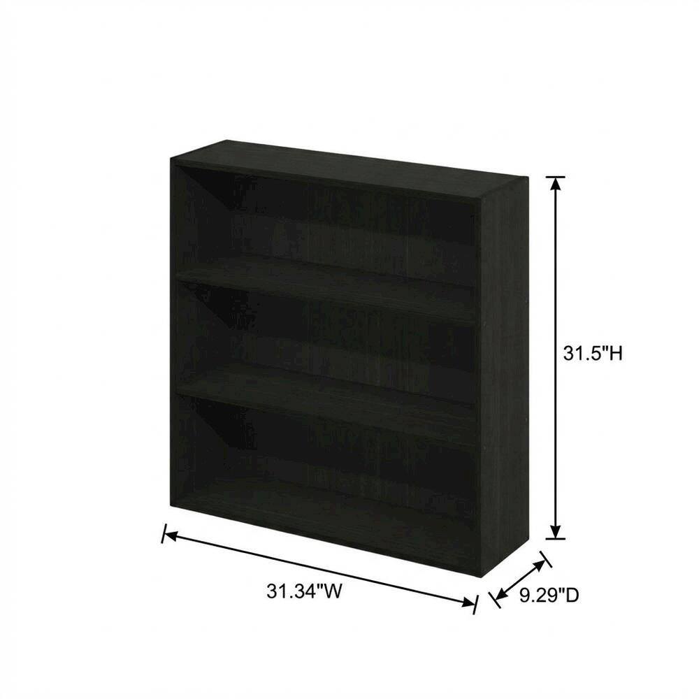 FurniFact - Three-Tier Open Shelf Bookcase Finish for Storage and Display - Espresso price history on PriceWatchPro