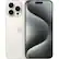 Front. Apple - iPhone 15 Pro Max 512GB 6.7" 5G Fully Unlocked, Titanium - White.