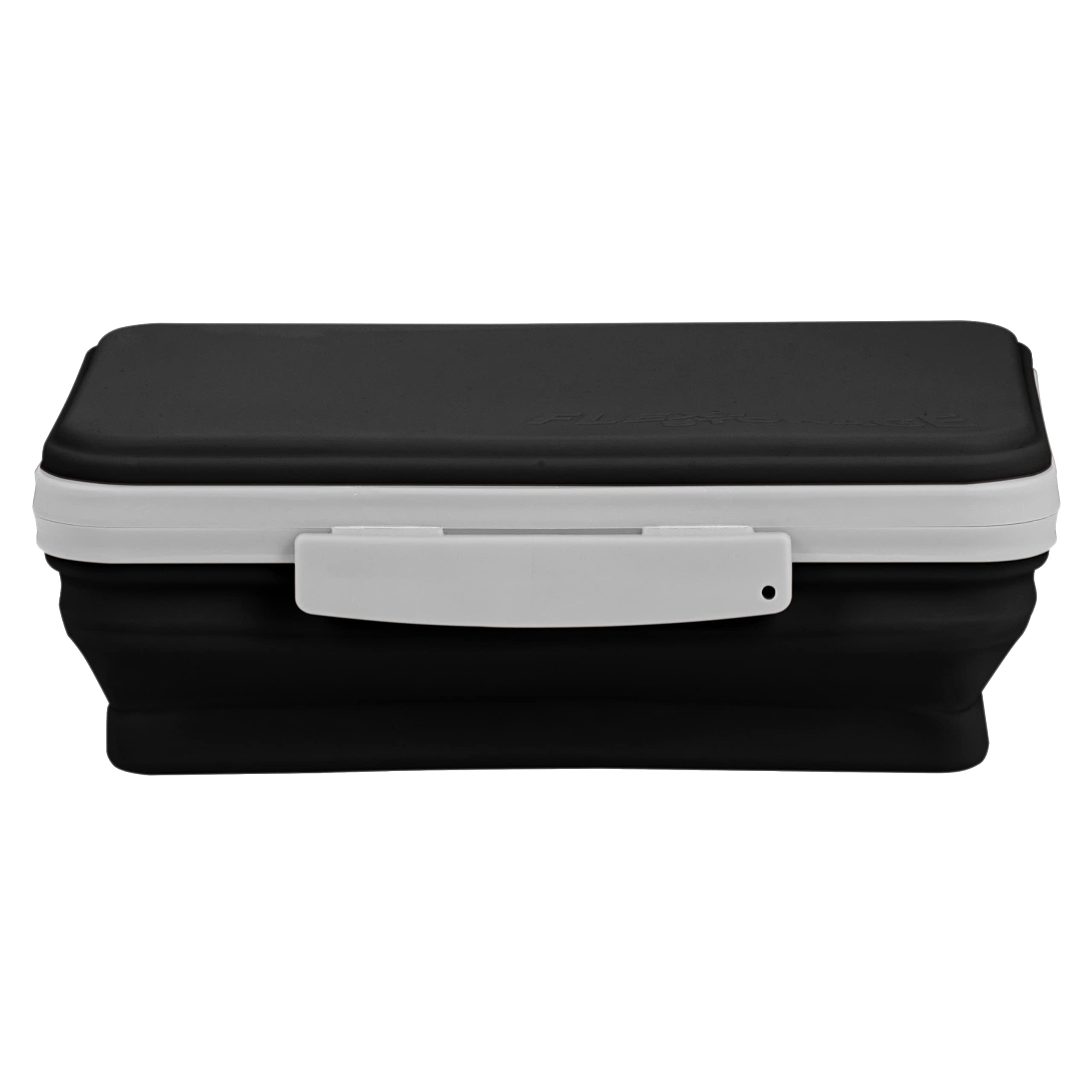 Alt View 2. Paradigms Interiors - Flexi Storage Box With Lid Collapsible Pencil Case Design For Craft And School Supplies - Orange.