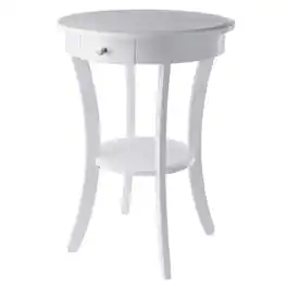 Winsome Wood - Sasha Round Accent Table - White
