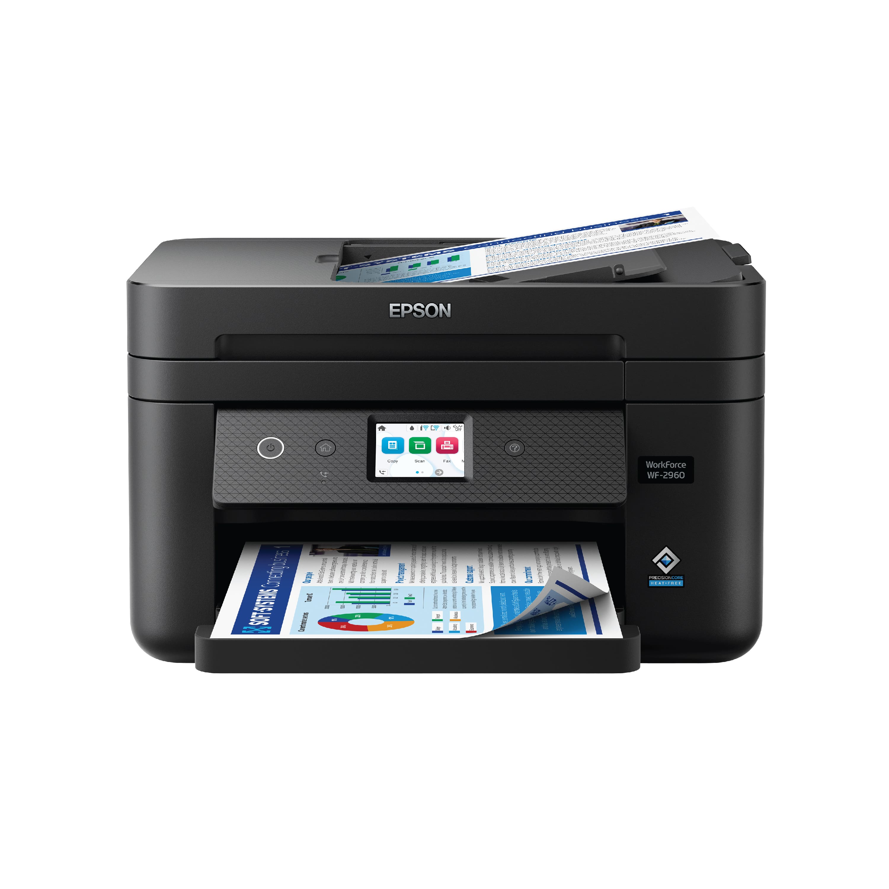 Epson - WorkForce WF-2960 All-in-One Inkjet Printer - Black - Front_Zoom