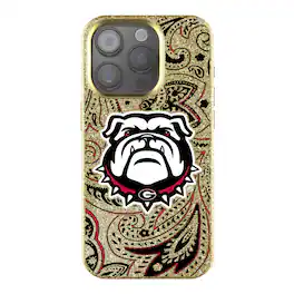 Keyscaper - NCAA - Georgia Bulldogs Paisley Bling iPhone Case - 14 - Gold