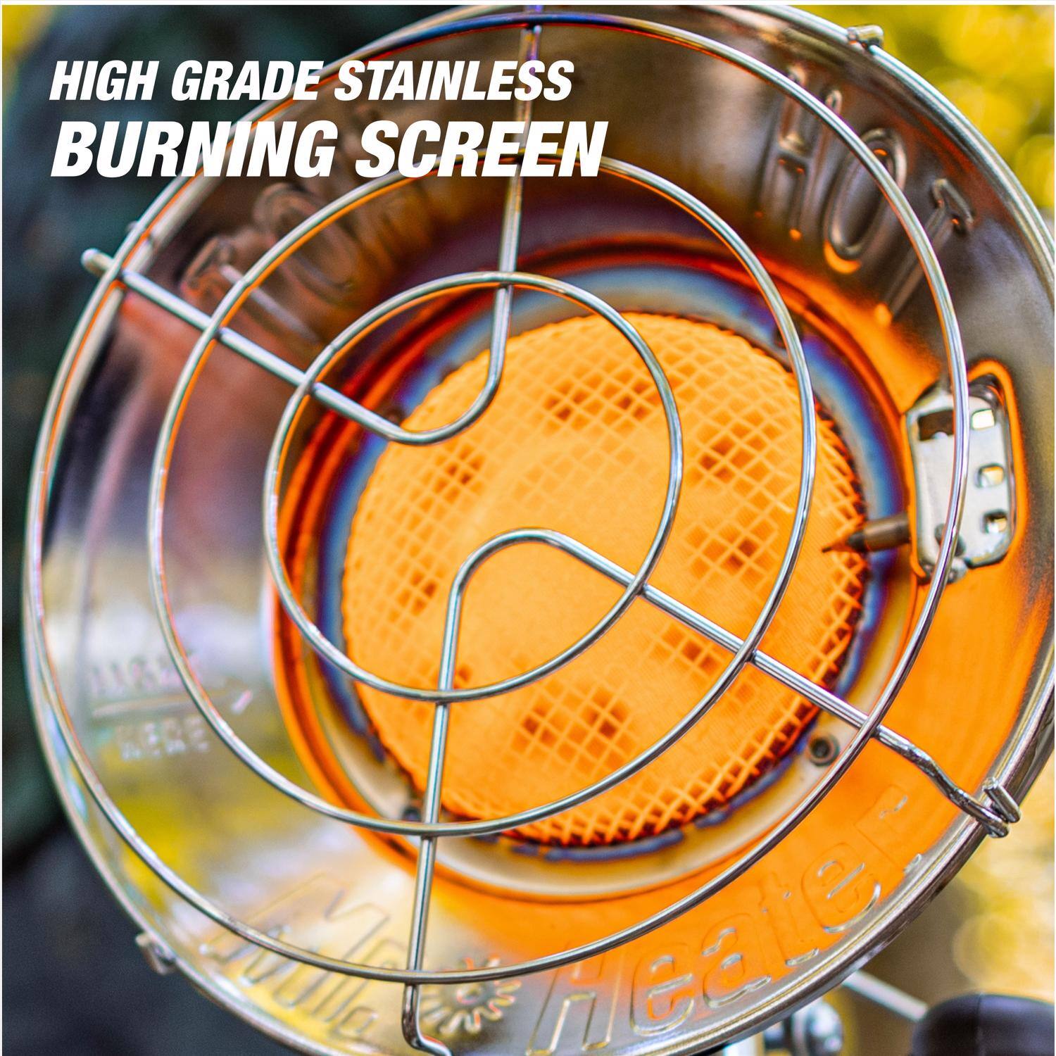HIGH GRADE STAINLESS  
BURNING SCREEN