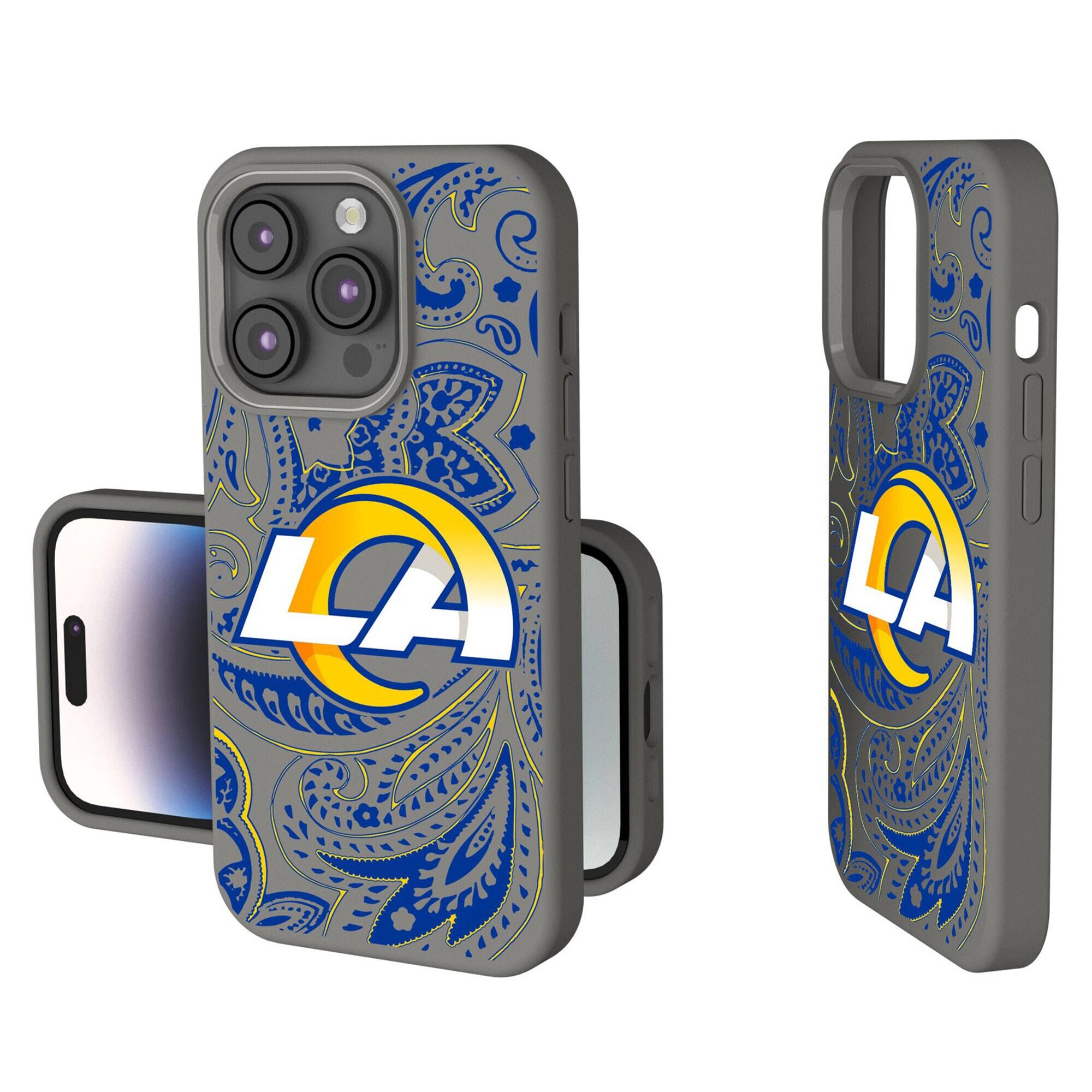 Keyscaper - NFL - Los Angeles Rams Paisley iPhone Soft Touch Case - 14 Pro - Gray price history on PriceWatchPro