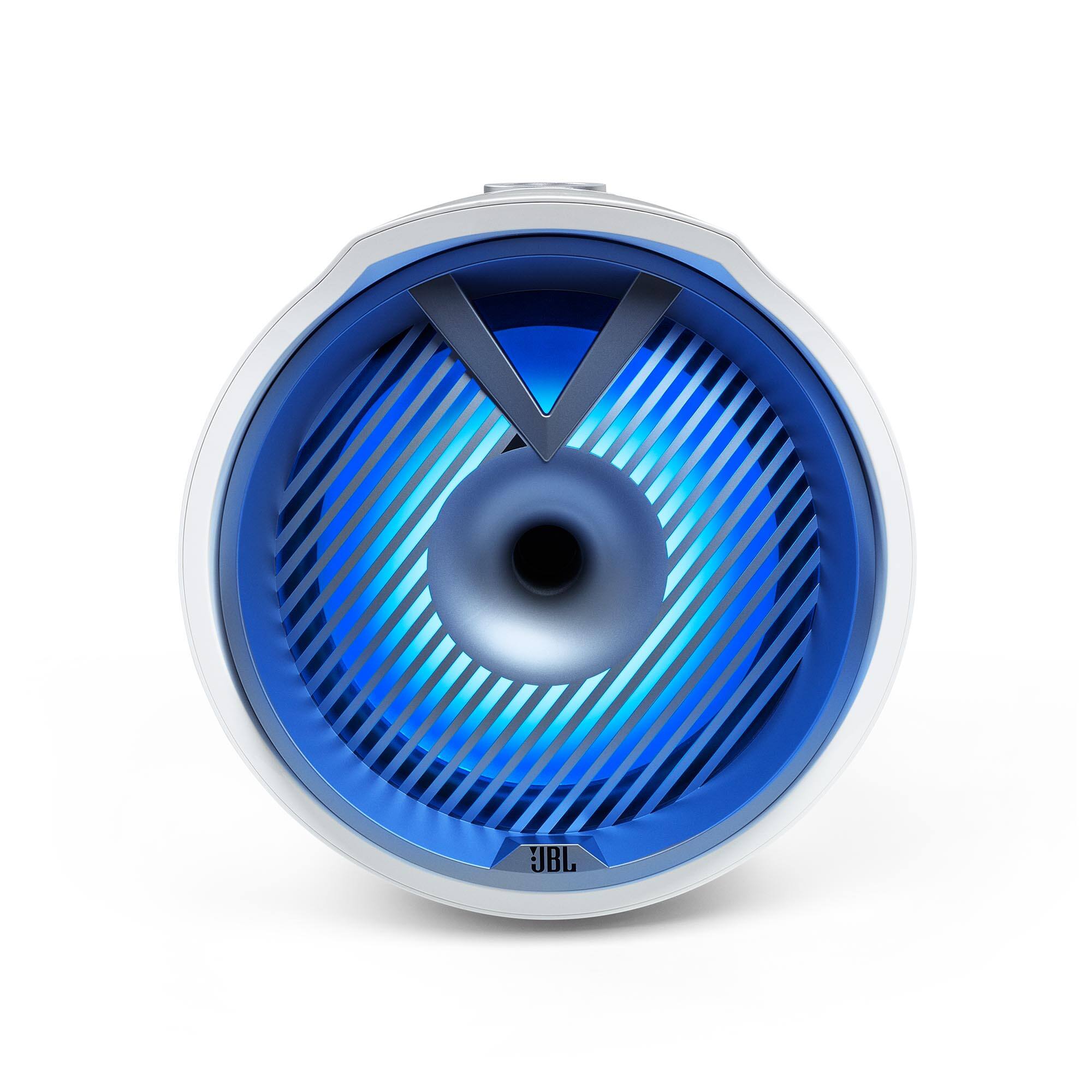 Alt View 1. JBL - JBL MT10HLW 10" 2 Way Compression Horn Tower Speaker RGB - White.