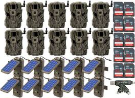 Stealth Cam - Fusion X 26 MP Trail Camera Verizon Accessory Bundle 10 Pack
