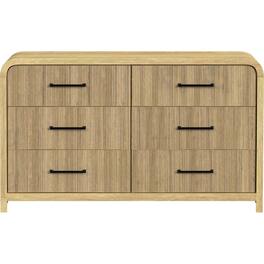 Elements - Ridgemont 6-Drawer Dresser - Natural