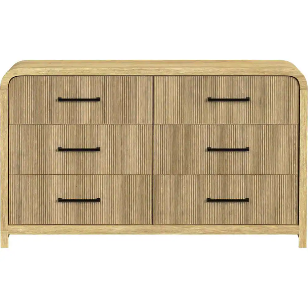 Front. Elements - Ridgemont 6-Drawer Dresser - Natural - Natural.