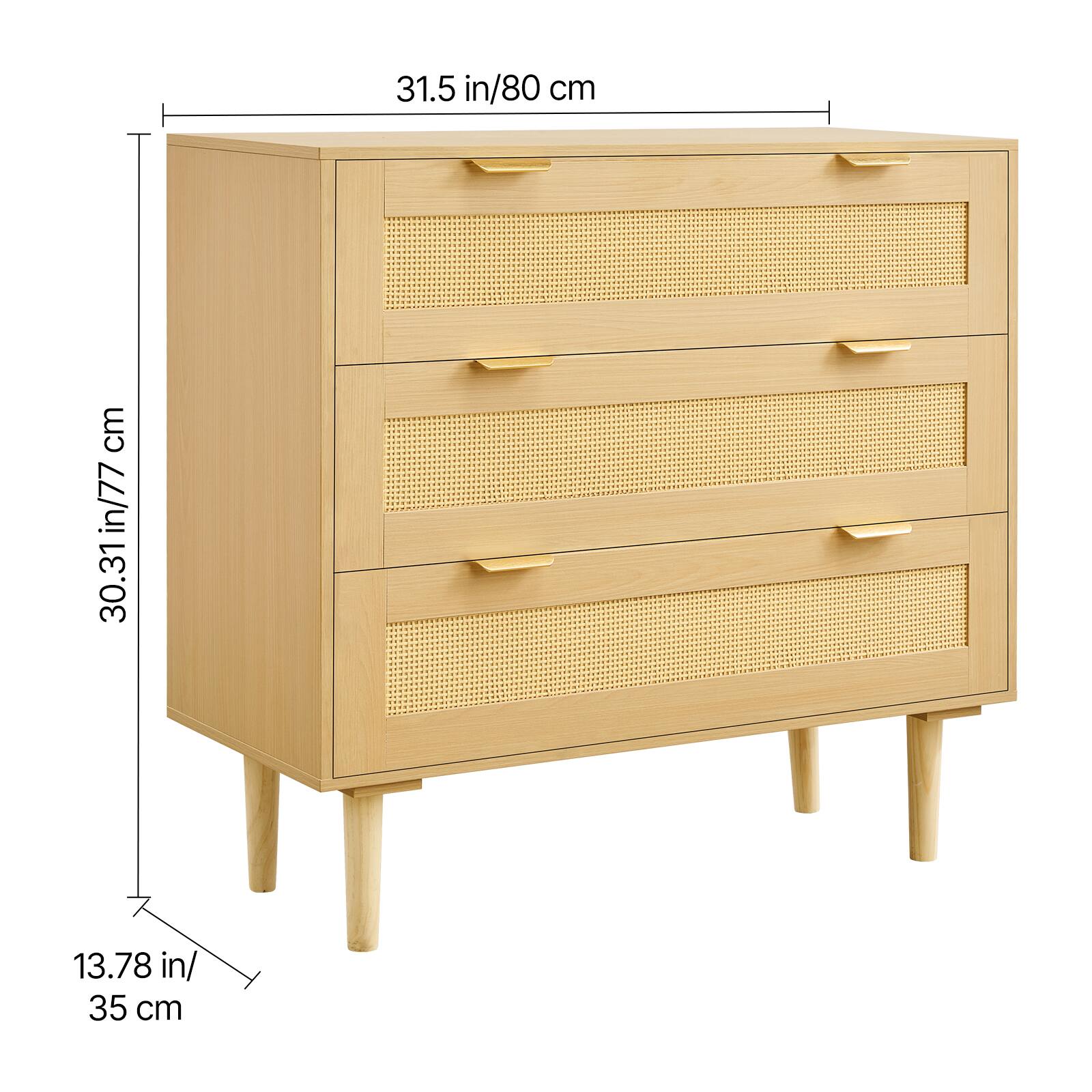 31.5 in/80 cm  
30.31 in/77 cm  
13.78 in/35 cm