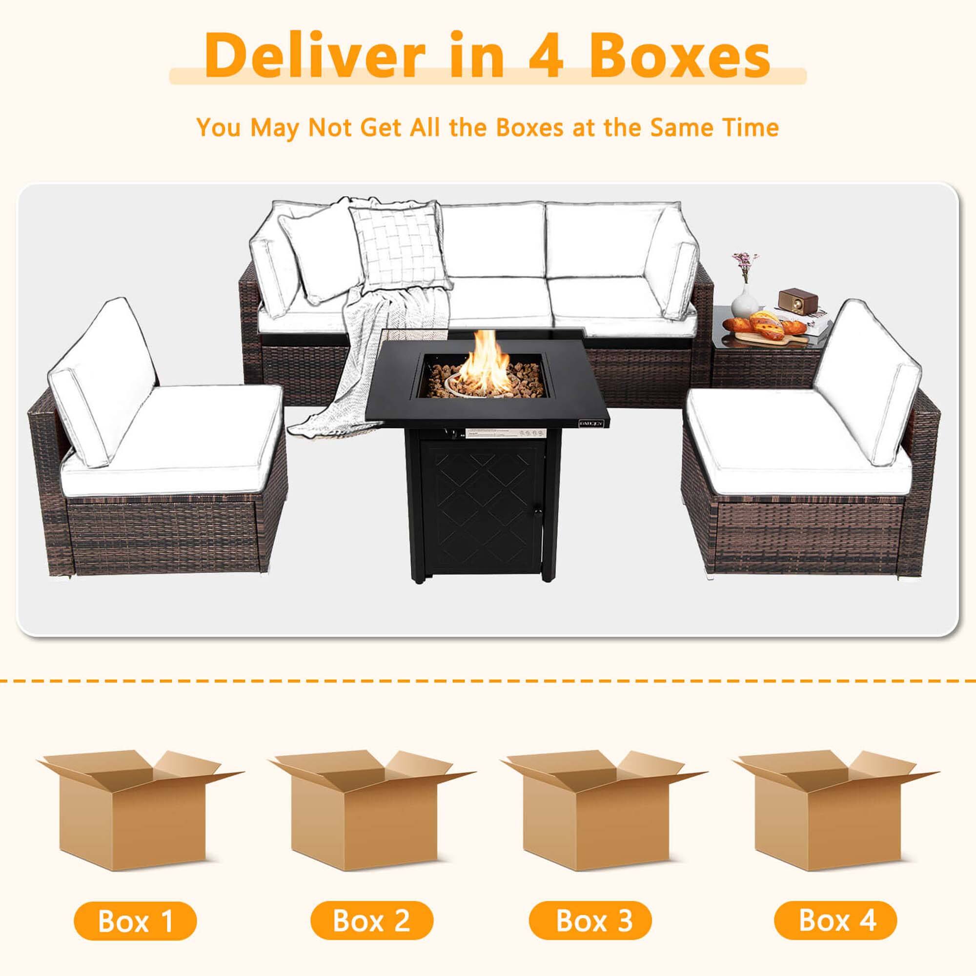 Deliver in 4 Boxes You May Not Get All the Boxes at the Same Time.