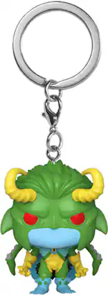 Front. Funko - FUNKO POP! KEYCHAIN: Monster Hunters- Loki - Collectibles - Multicolor.