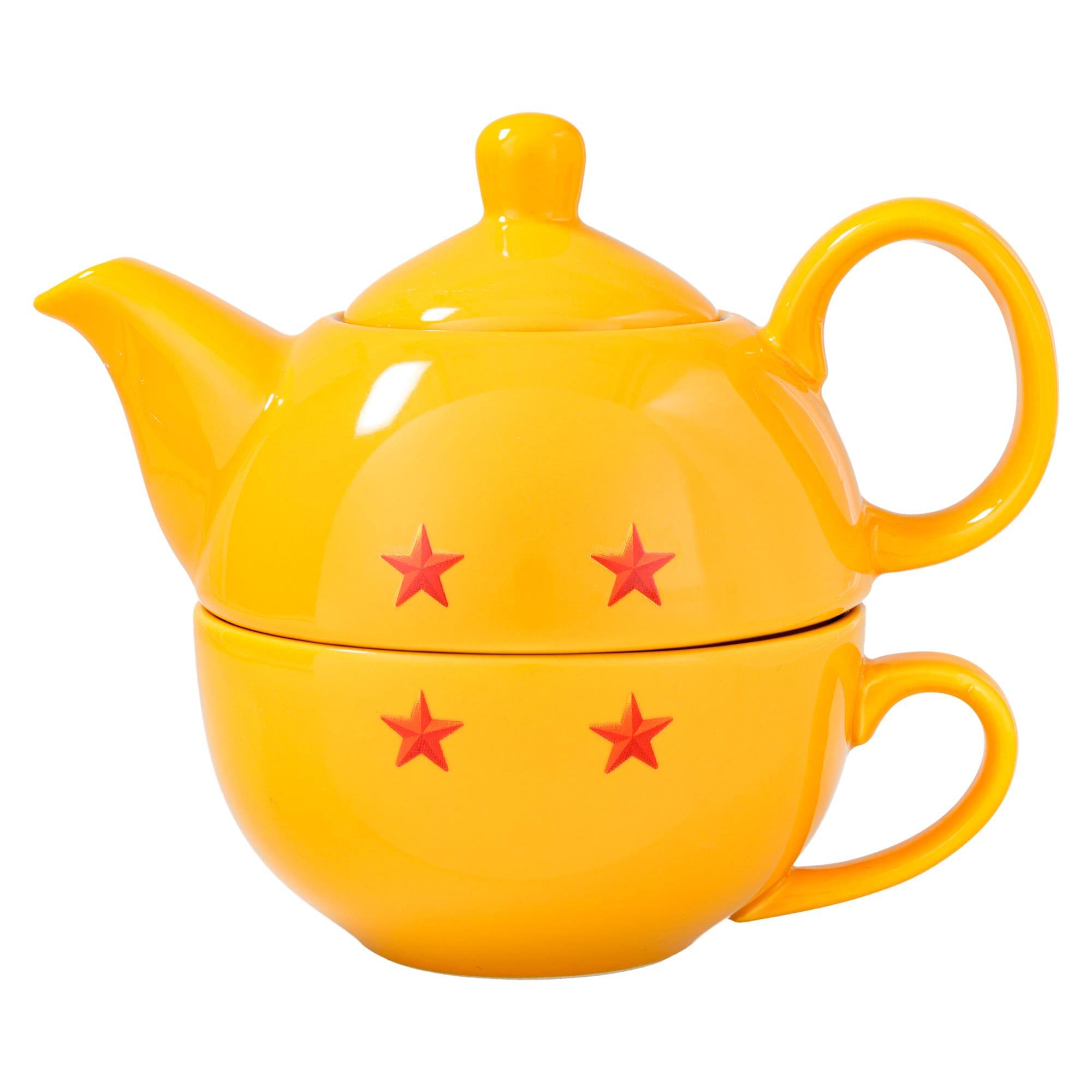 Alt View 1. Just Funky - Dragon Ball Super Stackable 11oz Teapot and Cup Set - Yellow.