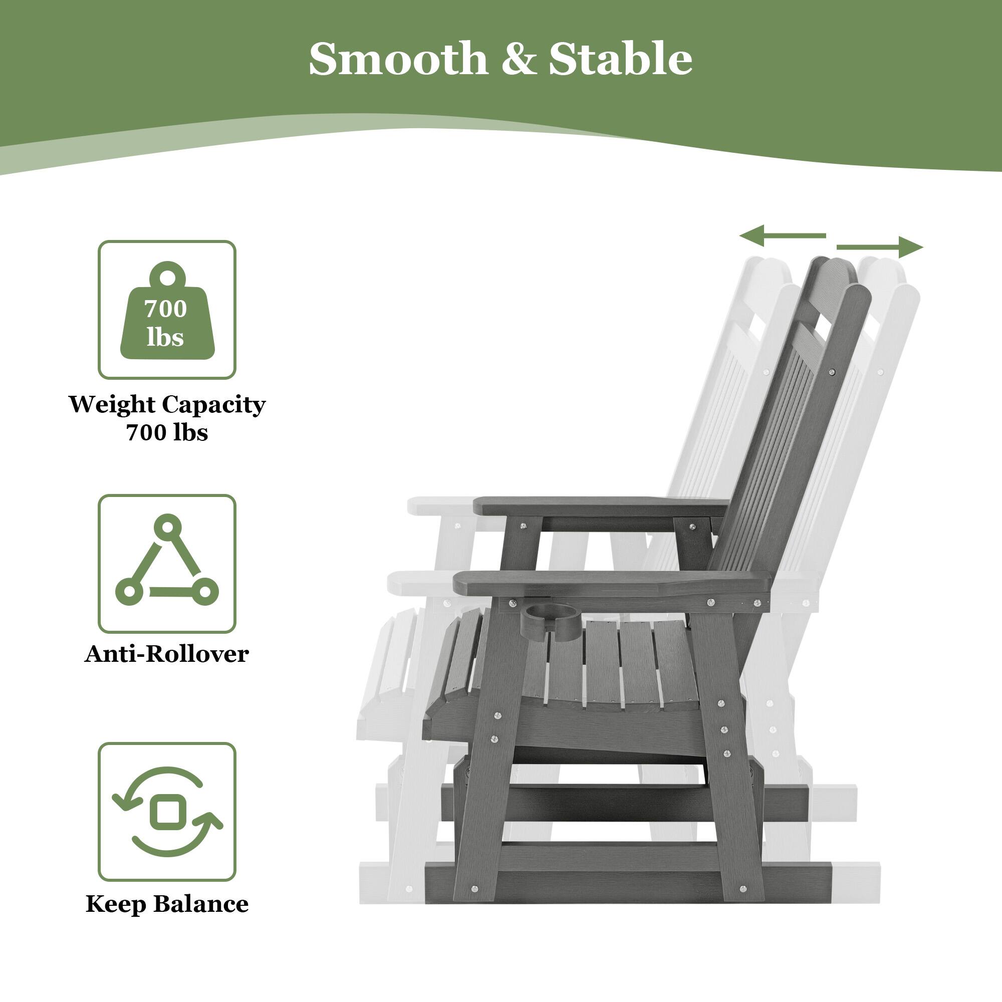 Smooth & Stable

- Weight Capacity: 700 lbs
- Anti-Rollover
- Keep Balance