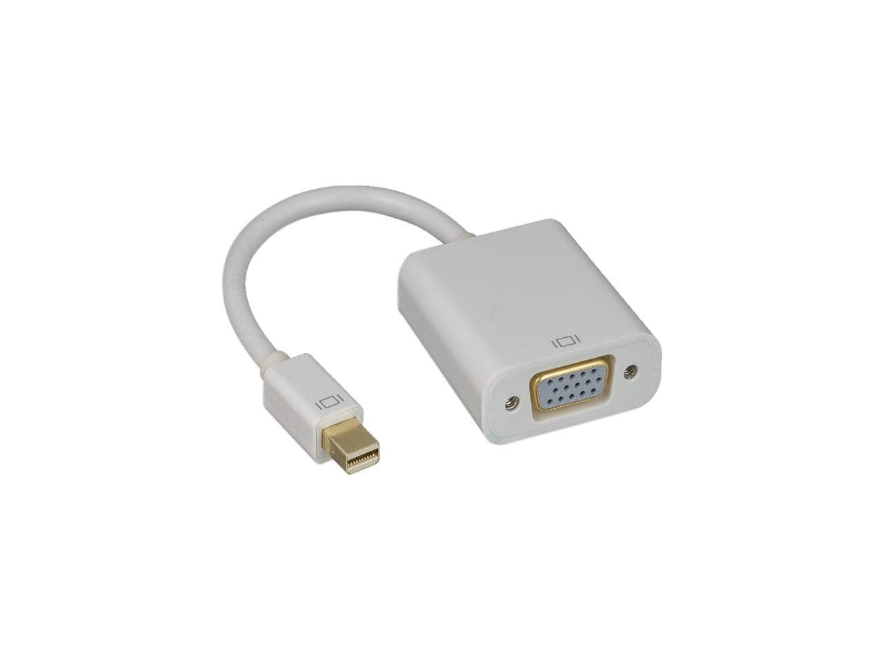 Nippon Labs - Mini DisplayPort To VGA Adapter, 1920x1200@60Hz, White Mini Dp to VGA, Converter, 30DP-MDP-VGA