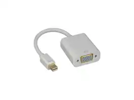 Nippon Labs - Mini DisplayPort To VGA Adapter, 1920x1200@60Hz, White Mini Dp to VGA, Converter, 30DP-MDP-VGA