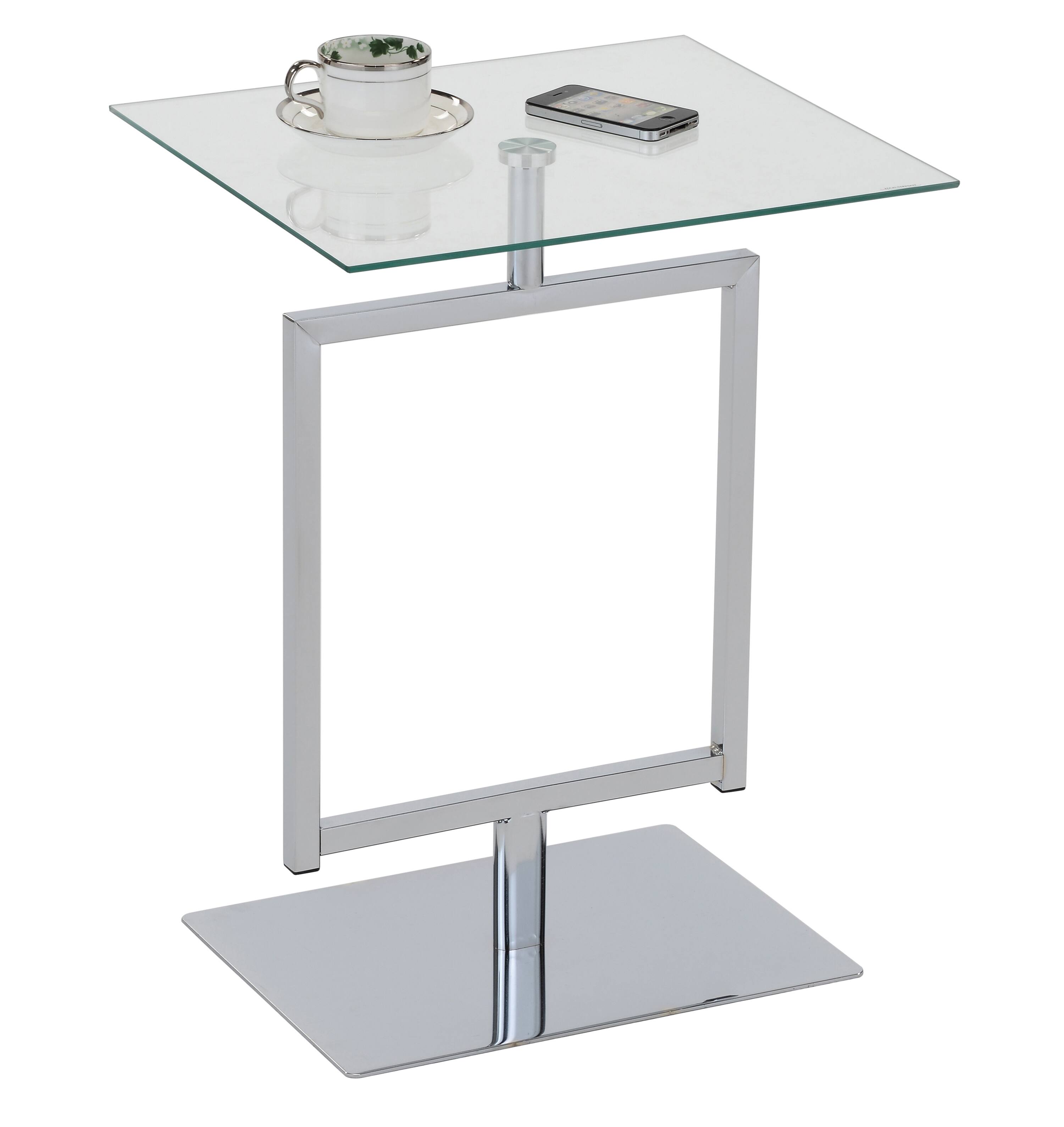 Back. Kings Brand Furniture - Kings Brand Furniture Side End Table with Metal Base and Tempered Glass Top - Charcoal.