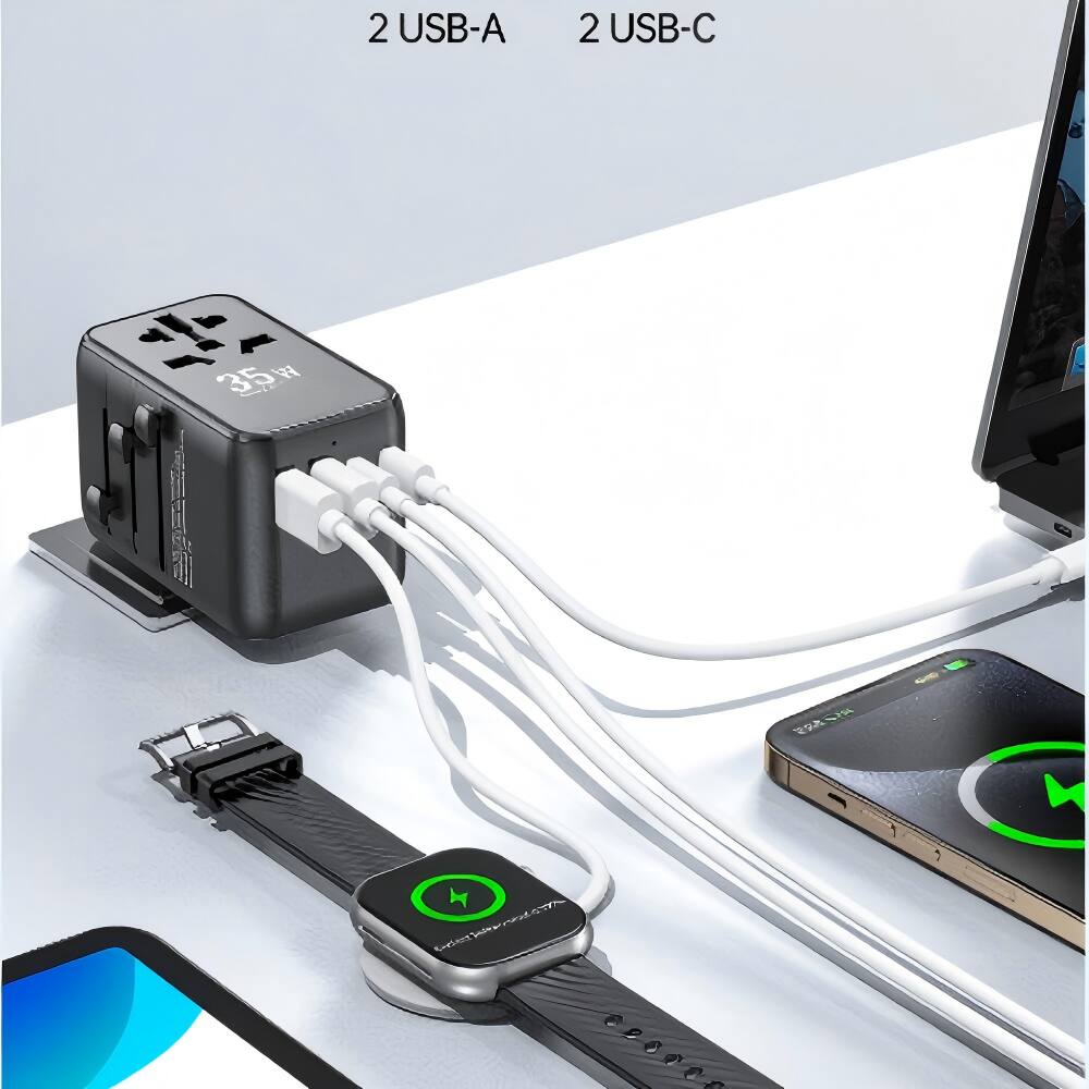 2 USB-A  
2 USB-C