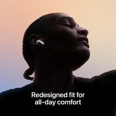 Apple - Geek Squad Certified Refurbished AirPods 4 - White